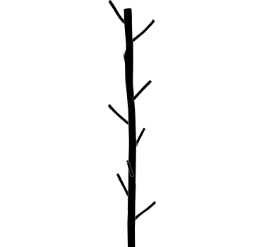 Tree Coat Hanger Sticker - TenStickers