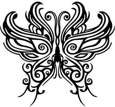 Tribal Butterfly Mask Decal - TenStickers