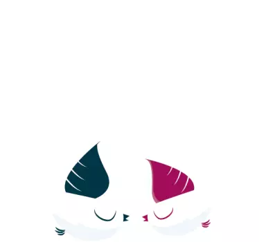 Two Love Birds Decal - TenStickers