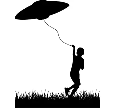 UFO Kite Wall Sticker - TenStickers