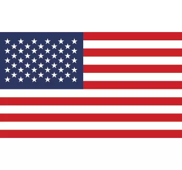 USA Flag Sticker - TenStickers