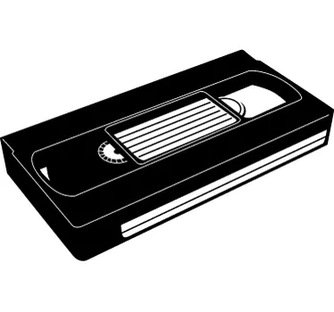 VHS Tape Wall Sticker - TenStickers