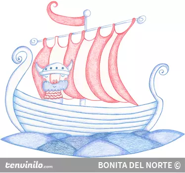 Viking Ship Sticker - TenStickers