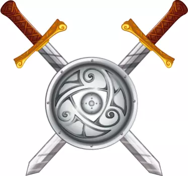 Viking swords illustration wall art decal - TenStickers