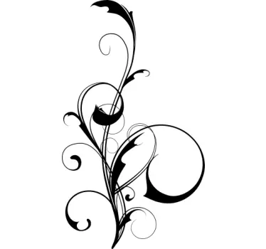 Vine Abstract Sticker - TenStickers