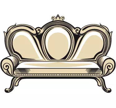 Vintage Sofa Retro Decal - TenStickers