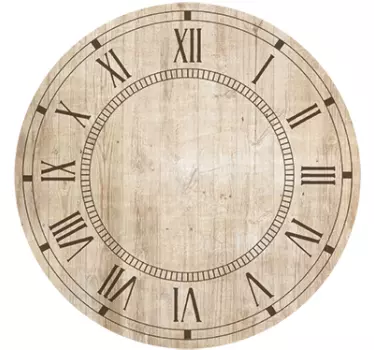 Vintage sticker clock decal - TenStickers