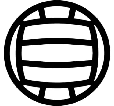 Volley Ball Sticker - TenStickers