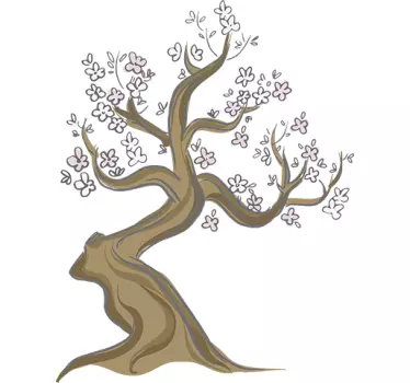 Wall sticker sakura cherry blossom - TenStickers