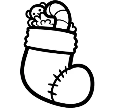 Wall stickers for kid cute stocking illustration - TenStickers
