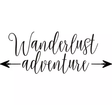 Wanderlust Adventure Arrow Sticker - TenStickers