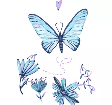 Watercolour Butterfly - TenStickers