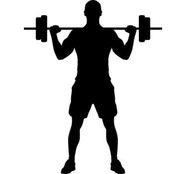 Weight Lifter Wall Sticker - TenStickers
