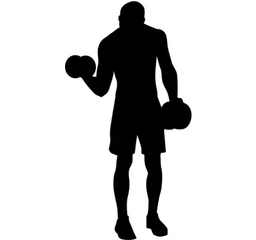 Weight Lifting Wall Sticker - TenStickers