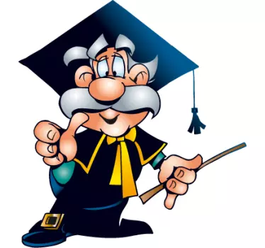 Wise Teacher Sticker - TenStickers
