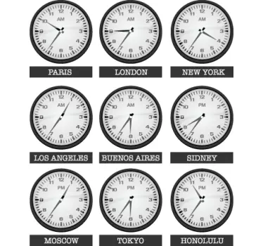 World Times Wall Mural - TenStickers