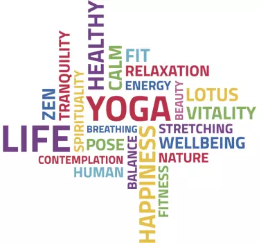 Yoga Concepts Wall Sticker - TenStickers