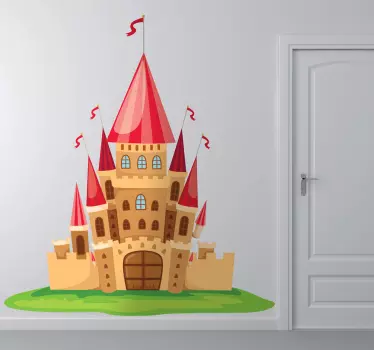 Kids Fairytale Castle Sticker - TenStickers