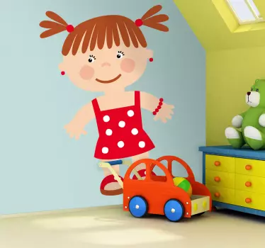 Wall stickers for kid charming woman silhouette - TenStickers