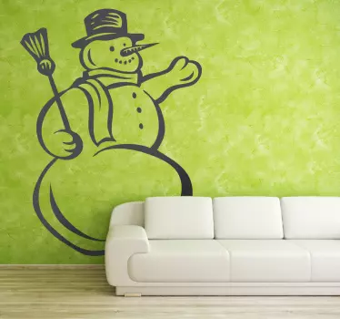 Snowman Sticker - TenStickers
