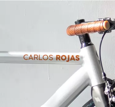 Customizable name bike sticker - TenStickers