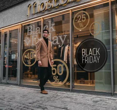 Black Friday Promo window sticker - TenStickers