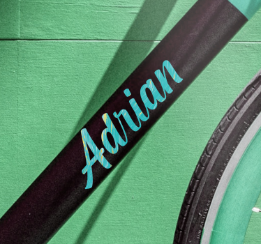 Bike sticker personalised name design - TenStickers