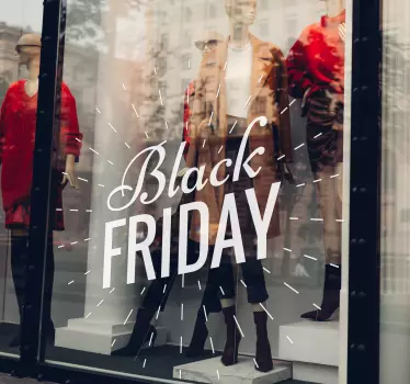 sparkle calligraphic text black friday stickers - TenStickers