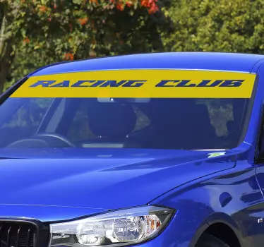 Customised monocolor sun visor car sticker - TenStickers