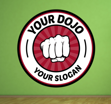Martial Arts Emblem sports wall sticker - TenStickers