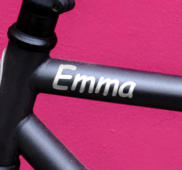 Handwritten style bike sticker - TenStickers