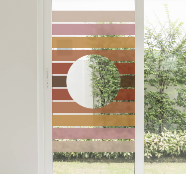 70's sun window decal - TenStickers