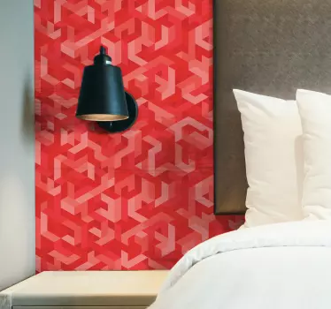 abstract coral vinyl  print wall sticker - TenStickers