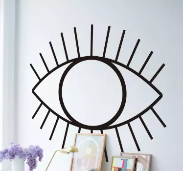 Abstract Eye Living Room Wall Decor - TenStickers