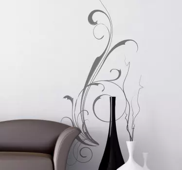 Abstract Filigree Sticker - TenStickers
