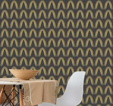 Abstract gold and grey colors vinyl print wall sticker - TenStickers