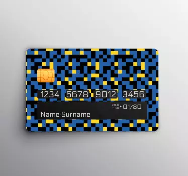 Abstract pattern credit card credit card sticker - TenStickers