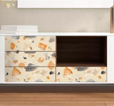 Abstract Terrazzo Pattern object sticker - TenStickers