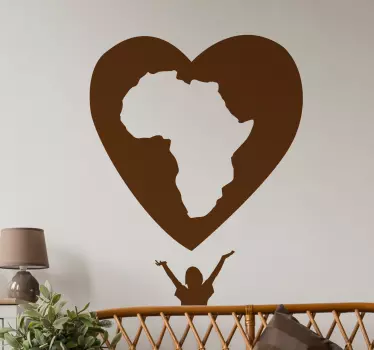 African love love wall decal - TenStickers