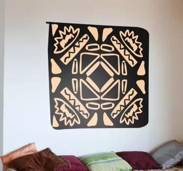 African Mosaic Wall Sticker - TenStickers