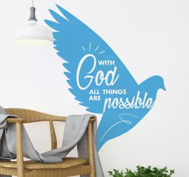 All Things are Possible wall decor - TenStickers