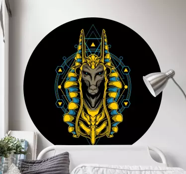 Anubis head illustration religion Stickers - TenStickers