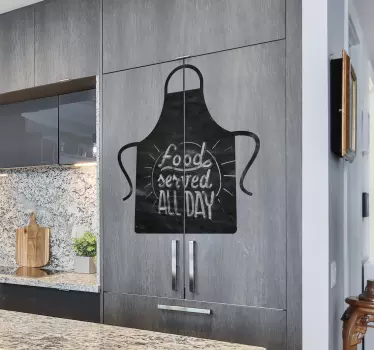 Apron chalkboard stickers - TenStickers
