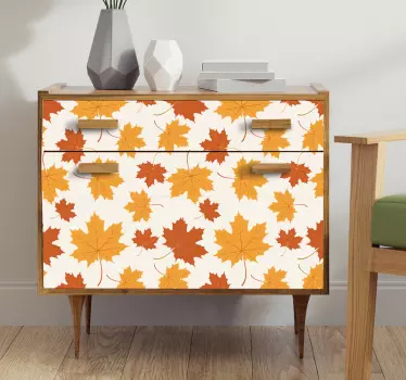 Autumn Leaves vinyl sheet - TenStickers