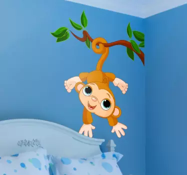 Baby Monkey Kids Decal - TenStickers