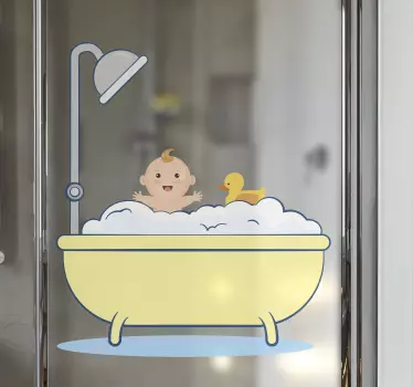 Baby shower sticker - TenStickers