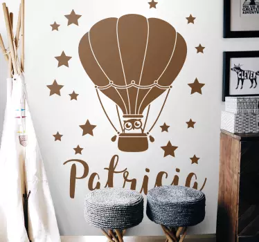 Custom balloon in the sky wall stickers for kid - TenStickers