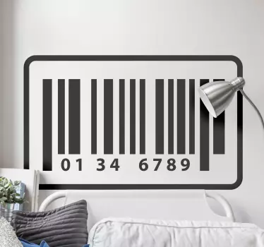 Bar code Abstract Sticker - TenStickers