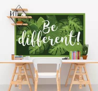 Be different motivational decal - TenStickers