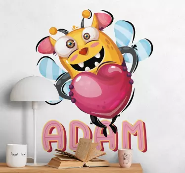 Bee Monster Sticker - TenStickers